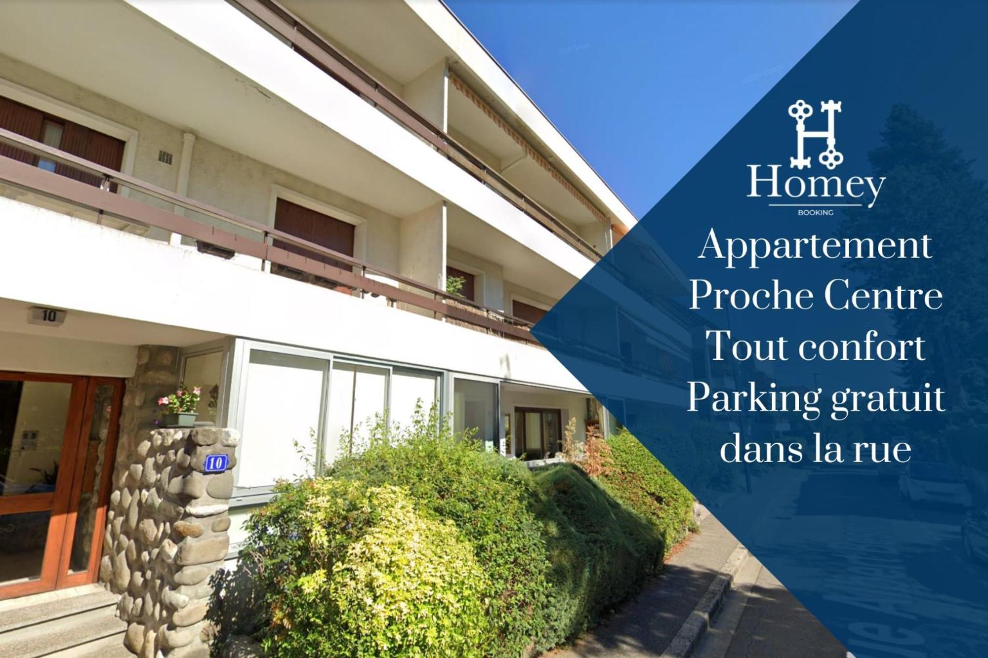 Homey Tidy - New / Proche Centre Annecy / Parking Gratuit / Logement Entierement Equipe Exteriör bild