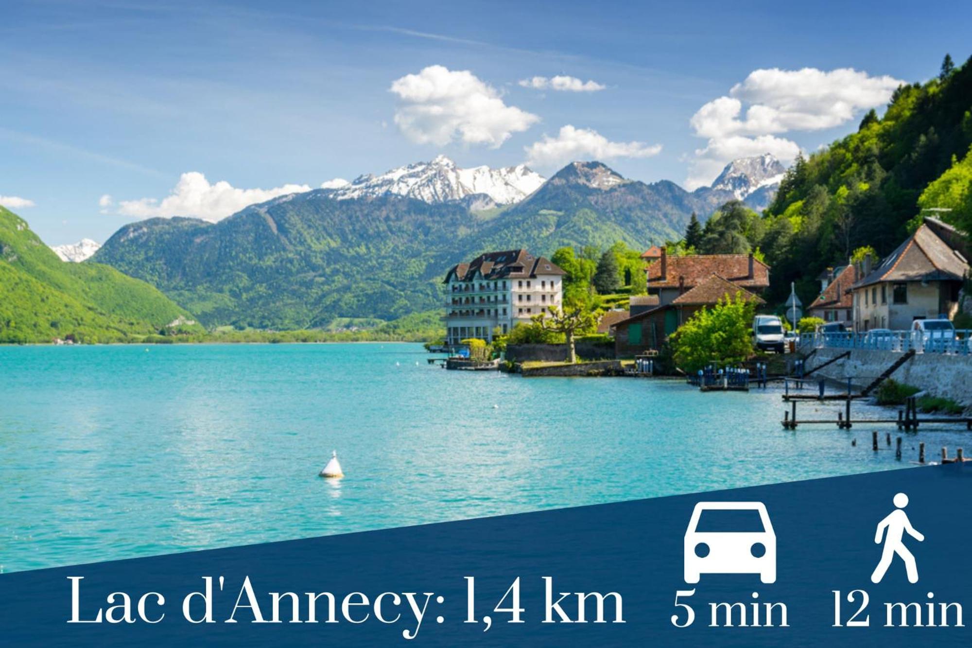 Homey Tidy - New / Proche Centre Annecy / Parking Gratuit / Logement Entierement Equipe Exteriör bild